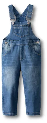 Productafbeelding van KIDSCOOL SPACE: Jeansoveral voor meisjes en jongens, denim met gescheurde details, geschikt voor baby's en peuters
