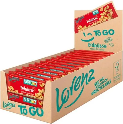 Obrázok produktu pre Lorenz 70770 Erdnüsse Ger.Ges.Riegelformat