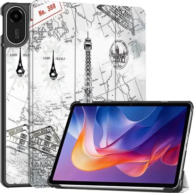 Produktbild von Xiaomi Redmi Pad 2 Hülle - Coverup Tri-Fold Ständer Klapphülle mit Schlaf/Wach-Funktion - Eiffelturm