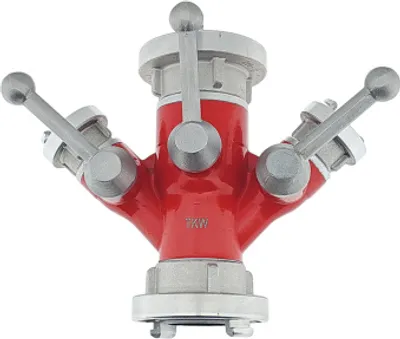 Produktbild von TKW-Armaturen Verteiler Kugelhahn Storz C- DCD Feuerwehr Waldbrand Verteiler mit Storzkupplung