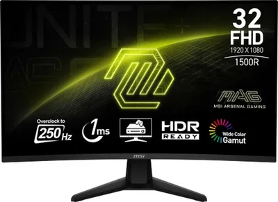Produktbild von MSI MAG 32C6X Computerbildschirm 80 cm (31.5 ) 1920 x 1080 Pixel Full HD Schwarz