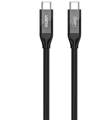 Imagen del producto de Cable USB-C UNITEK, 4.0, con carga rápida PD de 100 W, 40 GBPS, 8K, 2 metros