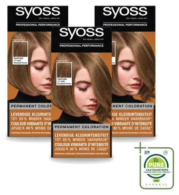 Produktbild von 3 x Syoss Pantone Haarverf 6-66 Roasted Pecan - Großpackung - 3 Stücke