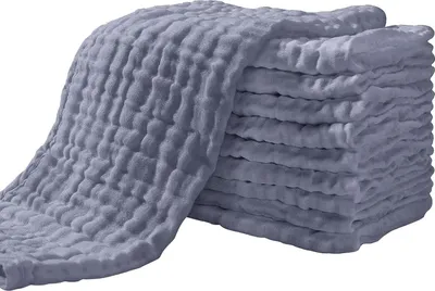 Produktbild von Windeln und Mulltücher, 10 Stück, weiche Baumwollstoffe für Babys, multifunktionale Tücher