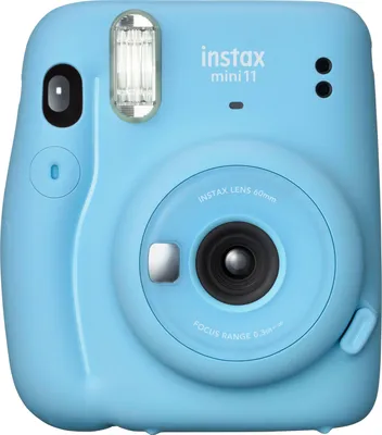 Produktbild von instax mini 11 Sofortbildkamera, Sky-Blue inkl. Batterien + Trageschlaufe + 2 Shutter Button