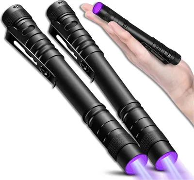 Zdjęcie produktu dla Zestaw latarek UV LED 2 sztuki Latarki Detektor Aluminium
