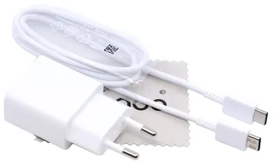 Imagen del producto de Cargador para Samsung Galaxy S20, S20+ y S20 Ultra, con cable USB-C de 2A y paño de limpieza mungoo