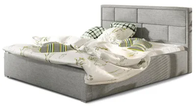 Produktbild von Doppelbett mit Polsterung 160x200 LUXERIO 2 - grau