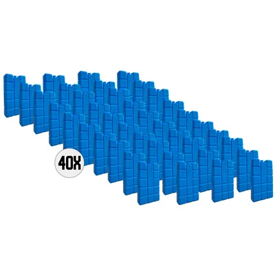 Produktbild von DULA Kühlelemente - Blau - 40 Stück - 400 Gramm - 16x9x3,2cm