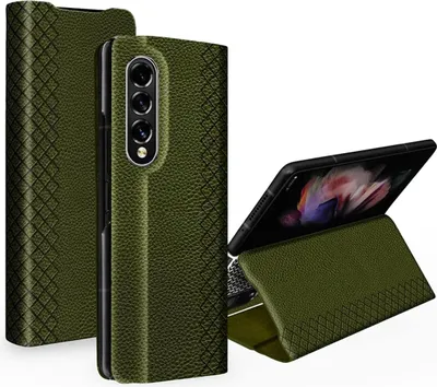 Image de Coque Magnétique Verte Pour Samsung Galaxy Z Fold 3