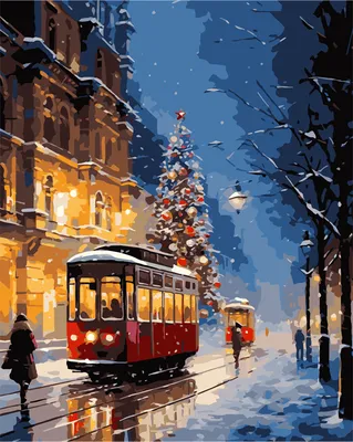 Produktbild von Malen nach Zahlen Straßenbahn 40x50 cm