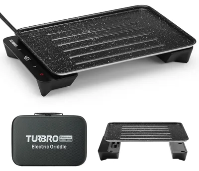 Productafbeelding van Elektrische grillplaat, 325 W, anti-aanbaklaag, camping
