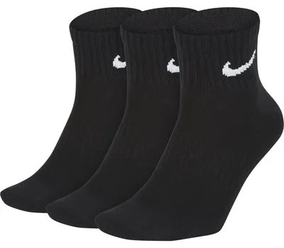 Immagine prodotto di Nike - Calzini alla caviglia leggeri per uomo/donna unisex - Uso quotidiano (confezione da 3) MR286 (34 EU - 38 EU) (Nero)