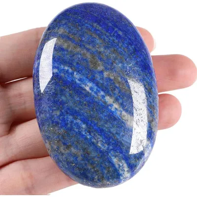Productafbeelding van Lapislazuli helende steen, ovaal gepolijst, 5,6-6,1 cm, 1 stuk