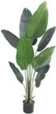 Produktbild von Bananenbaum Bananenstaude Kunstpflanze Künstliche Pflanze 130 cm Kunstblume Kunstbaum Innendekoration Kunst Pflanze wie echt im Topf Decovego