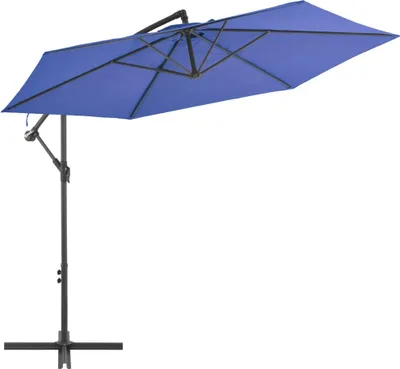 Obrázok produktu pre Závesný záhradný slnečník, hliníková tyč 300 cm, modrý