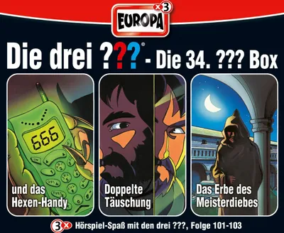 Produktbild von Die drei ??? Box 34. Folgen 101 - 103 (Fragezeichen) 3 CDs