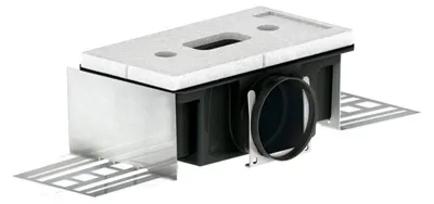 Image de Boîtier de diffusion d'air Zehnder CLD-P 90 latéral hauteur 140 mm