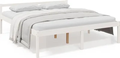 Produktbild von vidaXL Seniorenbett Weiß 180x200 cm Massivholz Kiefer