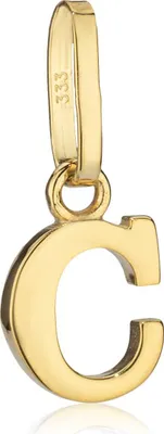 Produktbild von Kettenanhänger kleiner Buchstabe C 333 Gelb Gold 5x6mm Kinder Alphabet Amulett