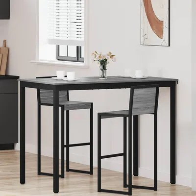 Immagine prodotto di Maison Exclusive - Tavolino alto in materiale derivato dal legno, rettangolare