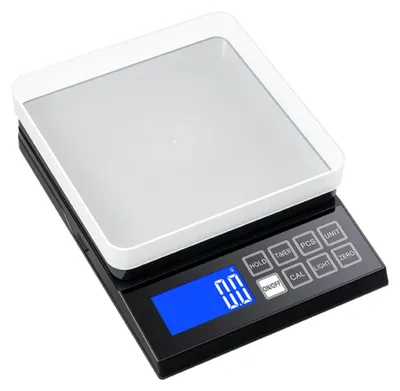 Produktbild von INF Digitale Küchenwaage 10kg/0,1g Edelstahlplattform IP67 Batteriebetrieb