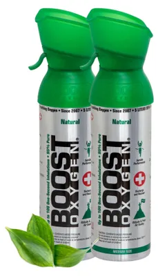 Produktbild von Boost Oxygen Sauerstoffdose zum Inhalieren Natural, mittel, 2x5L