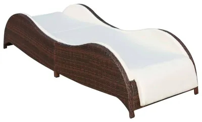 Zdjęcie produktu dla VidaXL 41974, Lounge, Obite siedzisko, Technorattan, Stal, Kremowy, Biały, Poliester, 730 mm