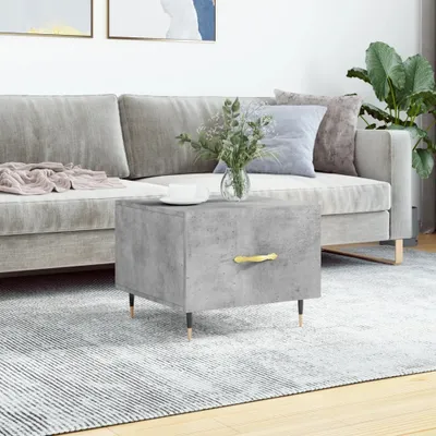 Produktbild von [Home] Couchtisch Betongrau 50x50x40 cm Holzwerkstoff , Neue Mode 2024 im häuslichen Leben