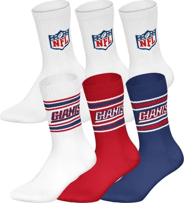 Produktbild von NFL Uni Socken, 6er Pack - NFL Teams, 6Pack Crew Socks, Football, Logo, Baumwollmischung New York Giants 2/Weiß 39-42