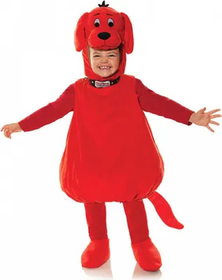 Produktbild von Clifford - The Big Red Dog Kleinkinderkostüm für Fasching Größe: XL / 4-6 Jahre