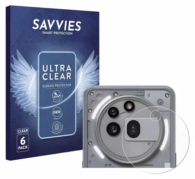 Produktbild von 6x Für Nothing Phone (3a) Pro (NUR Kameraschutz) Schutzfolie Savvies Displayschutz Display Schutz Folie Klar Transparent
