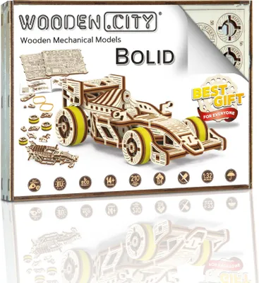 Produktbild von WOODEN CITY 3D-Puzzle Rennwagen Bolid 108 Teile