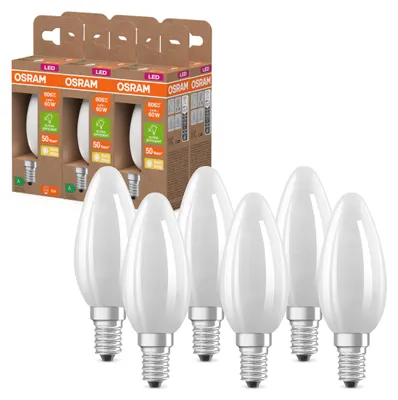 Produktbild von Osram Energy Class LED-Lampe in klassischer Minikerzenform, 3.8 W / 806 lm, EEK