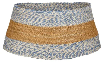 Productafbeelding van House of Seasons Kerstboomrok - H26 x Ø58 cm - Zeegras - Blauw