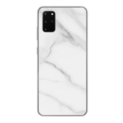 Produktbild von MuchoWow® Handyhülle Schutzhülle Hülle für Samsung Galaxy S20 Plus Marmor - Strukturiert - Weiß - Grau - Stein - Marmoroptik Silikon Softcase Handy Hülle - Hartschale