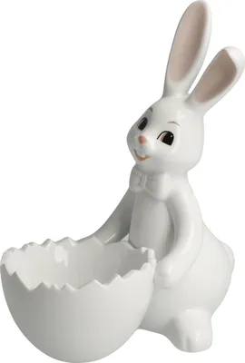 Produktbild von Goebel Hase mit Schale Snow White - Sweet Boy Figur