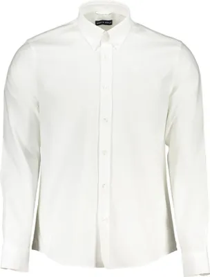Immagine prodotto di Camicia da uomo a maniche lunghe bianca - vestibilità regolare, Cotonelogico e ricamo