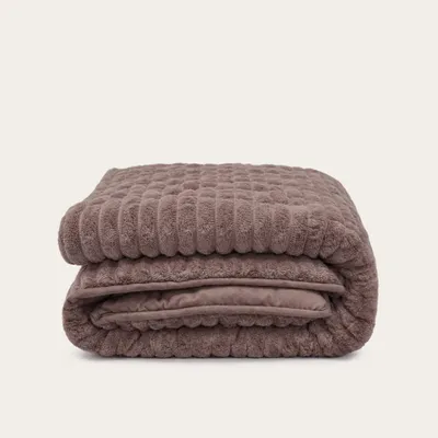 Produktbild von HappyBed - Bettdecke für das ganze Jahr 140x200 cm - Waschbare Bettdecke ohne Bezug - Bedruckte Bettdecke ohne Bezug - Bettwäsche - Brown