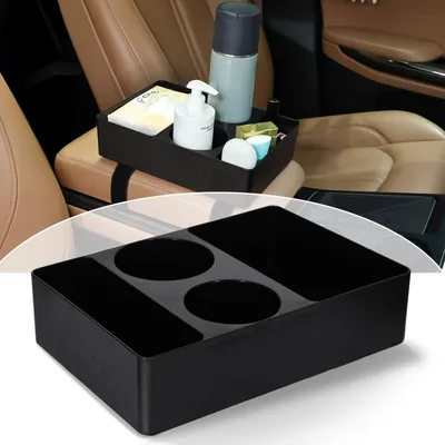 Immagine prodotto di Contenitore portaoggetti per auto - Supporto per bracciolo - Organizer per auto - Portabicchieri - Console centrale - Ottimizzazione dello spazio