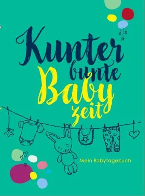 Produktbild von Babytagebuch für das erste Babyjahr, 104 Seiten, kunterbunt, mit ausklappbarem Leporello