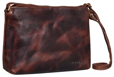 Produktbild von ROYALZ 'Wyoming' Klassische Handtasche Damen klein Leder Abendtasche im Vintage