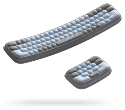 Produktbild von Ergonomische Handgelenkstütze für Tastatur und Maus - Memory Foam Set von 2