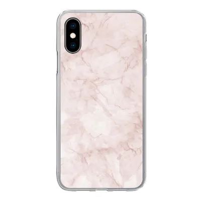 Produktbild von MuchoWow® Handyhülle Schutzhülle Hülle für iPhone X Marmor - Rosa - Schick Silikon Softcase Handy Hülle - Handyhülle