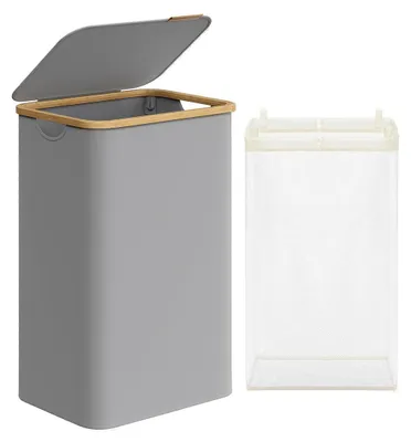 Produktbild von Wäschekorb 90L 1-fach grau