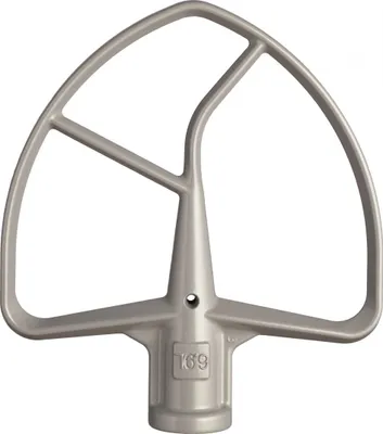 Zdjęcie produktu dla KitchenAid 5K7FB, Trzepak, Stal nierdzewna, Stal nierdzewna, 5KSM7580X, 5KSM7591, 5KSM7990X, 155 mm, 170 mm