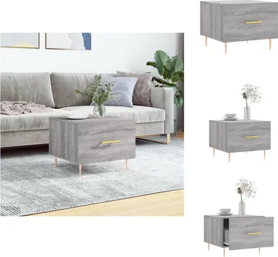 Produktbild von vidaXL Couchtisch Grau Sonoma 50x50x40 cm Holzwerkstoff -  Couchtische