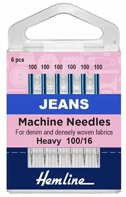 Jeans-Nähmaschinennadeln 5er-Pack 100/16 für Denim