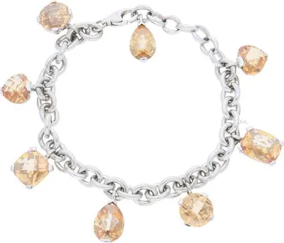 Produktbild von JuwelmaLux Armband 925/000 Sterling Silber mit synth. Zirkonia JL30-03-1846