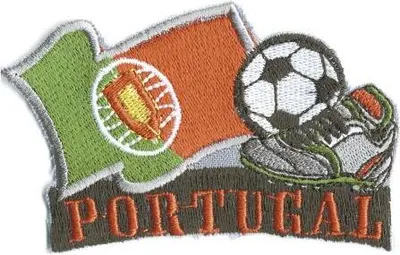 Produktbild von AUFNÄHER Patches Bügeltransfer - Fußball Portugal - 77925 - Gr. ca. 8 x 5 cm